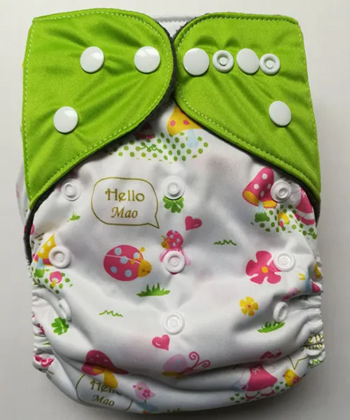 Baby Bamboo Cloth Diapers Reusable Washable Pocket Nappies +30 Bamboo Inserts Free Shipping
