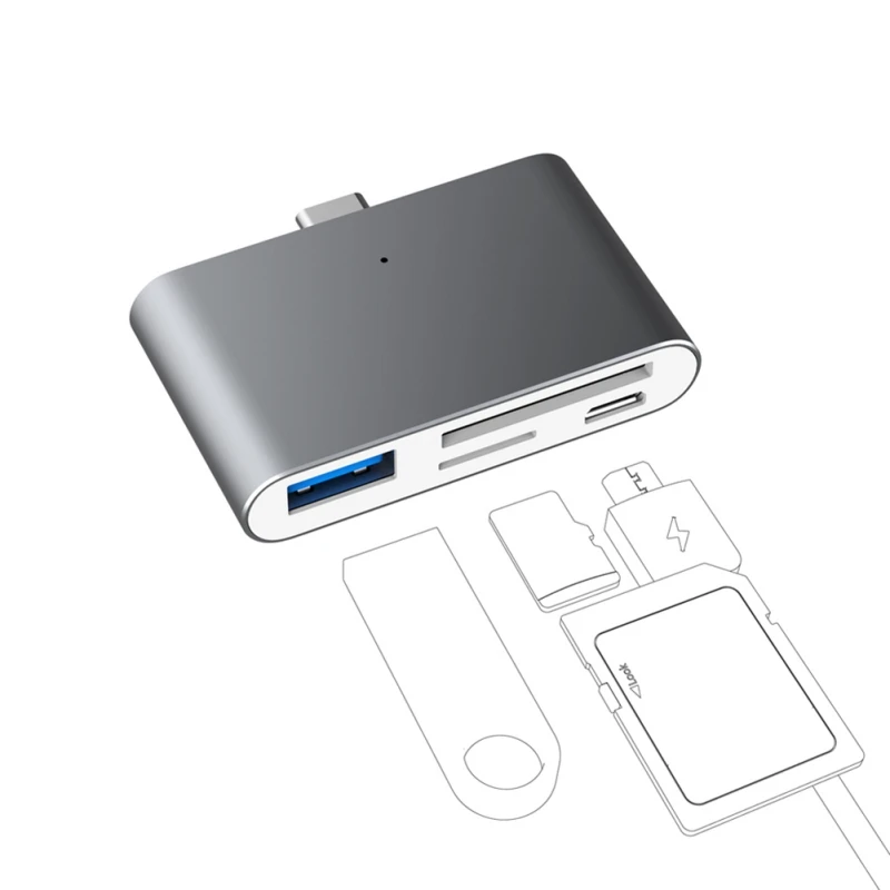 USB Hub 3 0 Портативный двойной порт SD/Micro SD кардридер для MacBook Pro Samsung Huawei Usb hub с sd