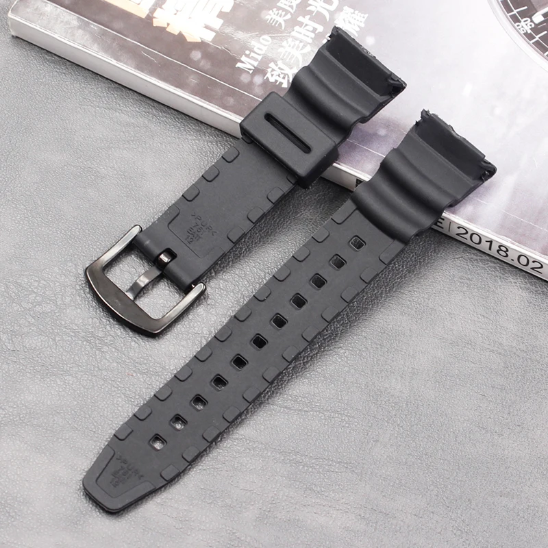 Silicone strap men apply to Casio SGW-100 ladies casual sports waterproof natural rubber strap buckle accessories
