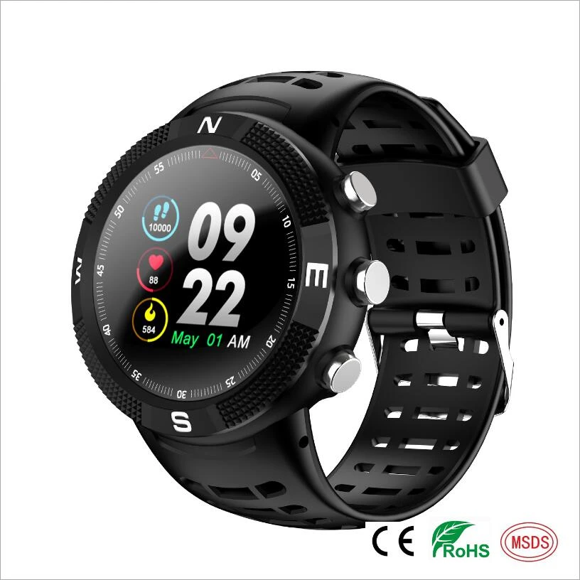 

BT 4.2 Smart Watch F18 Outdoor Sports Smartwatch Call Message Reminder Heart Rate IP68 waterproof GPS Positioning compass watch