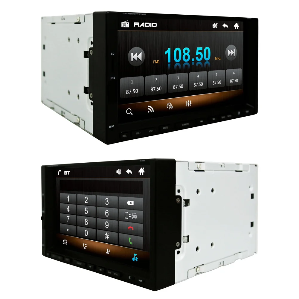 7 &quotHD 2 DIN Сенсорная Панель Bluetooth FM Управление Рулевого Колеса универсальный для