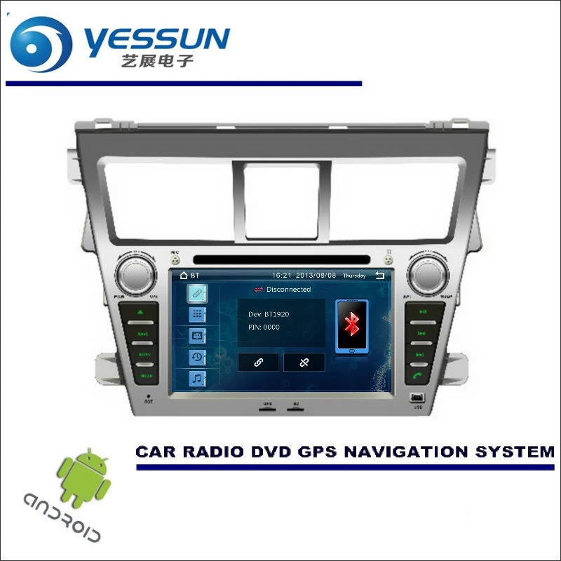 YESSUN для Toyota Vios/Yaris Sedan/Belta 2007~ 2013 CD DVD gps плеер Navi Радио стерео HD Автомобильный мультимедийный навигатор Android
