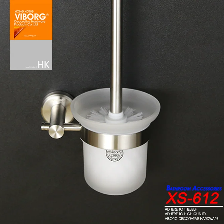 Набор кистей для унитаза VIBORG Deluxe SUS304 из нержавеющей стали с настенным креплением