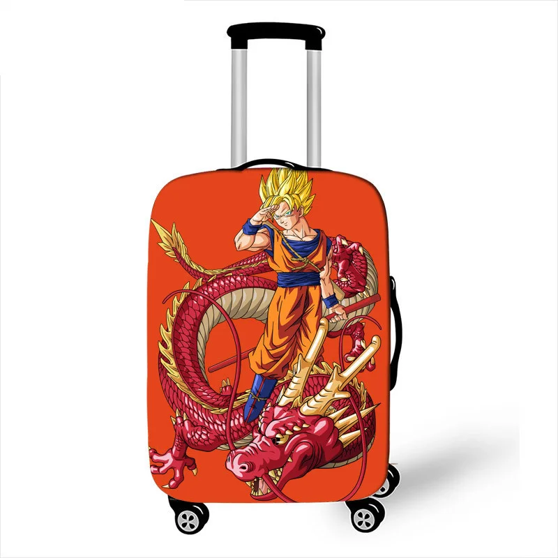 027 18-32 дюймов Dragon Ball Z DBZ чехол для чемодана для путешествий чемодан протектор для мальчиков и девочек на колесиках прочный защитный чехол - Цвет: 027