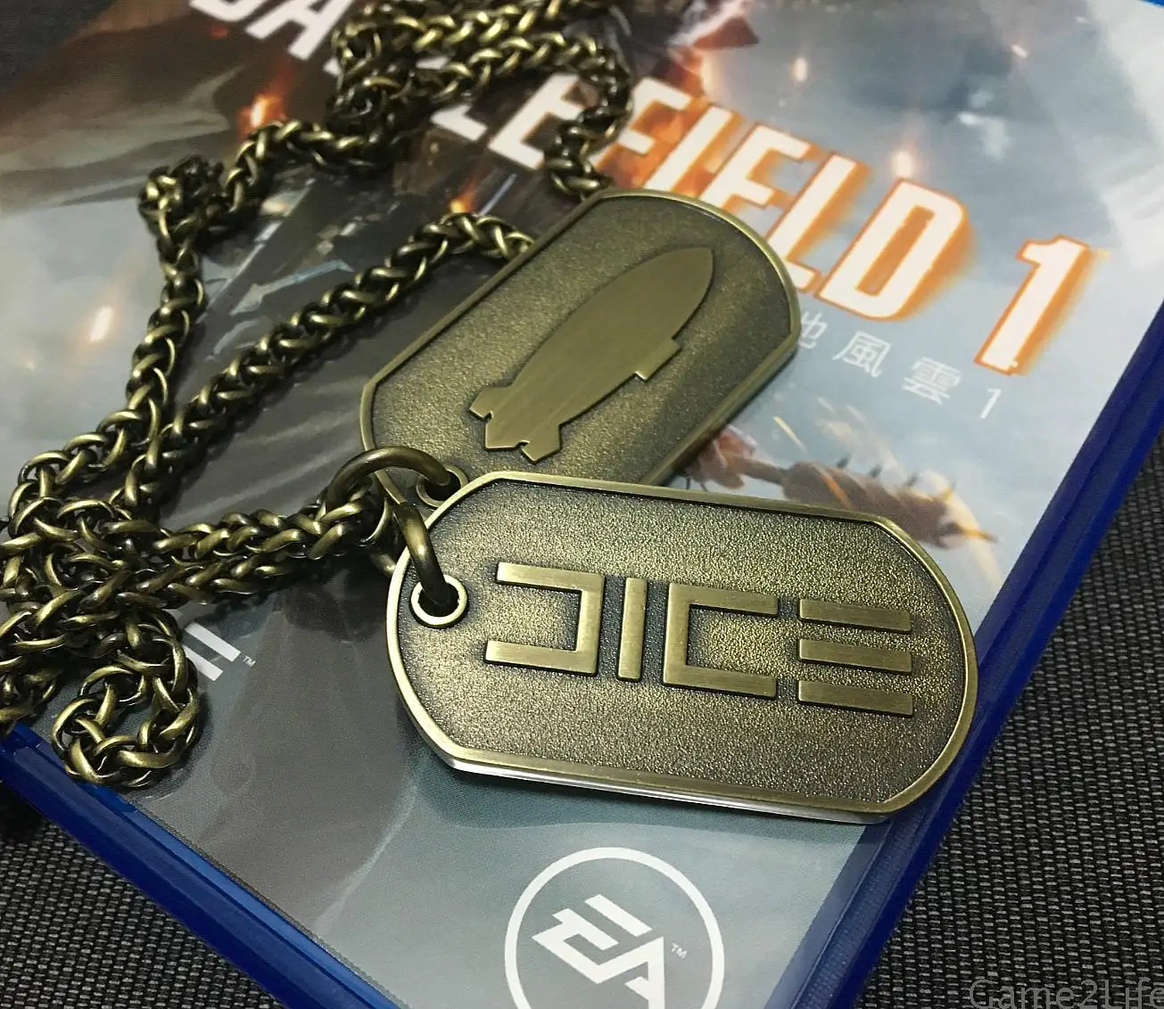 Battlefield 1 игра Ограниченная серия металлическая собачья бирка Ожерелье Подвеска