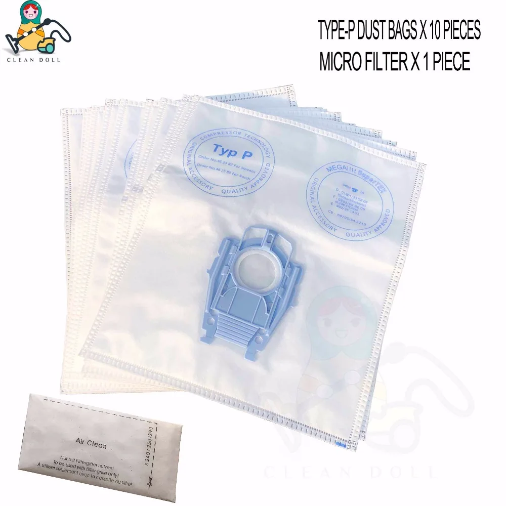 Сменные пылесборники с фильтром для BOSCH TYPE P BSG8 VS08 BSG8PRO1 BSG8PRO2/15 BBZ123FP BBZ41FP BSG 80000 89999