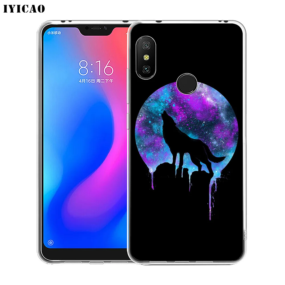 Мягкий силиконовый чехол для телефона IYICAO Animal Wolf Xiaomi Redmi 4A 5A 6A Note 7 6 5 Pro Plus 4X