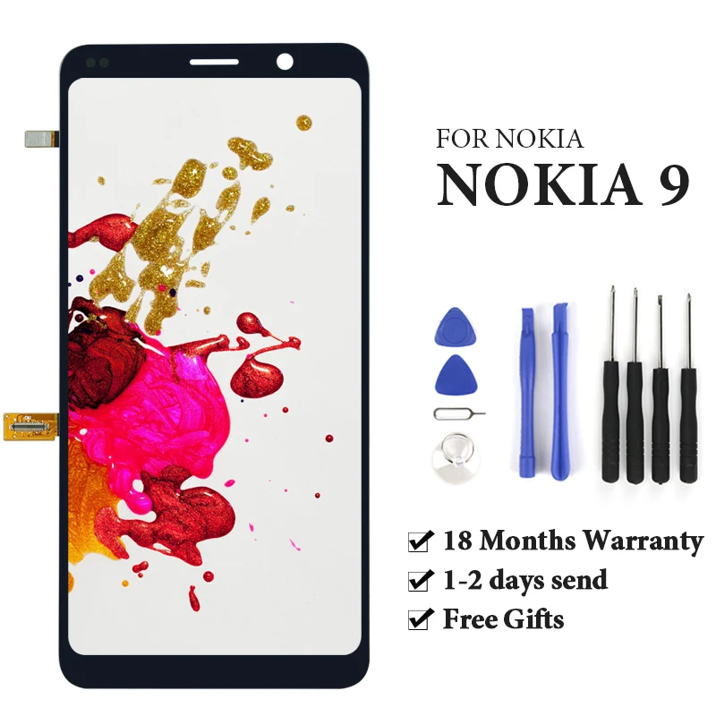 ЖК экран 5 99 дюйма для Nokia 9 Pureview 1 шт. дигитайзер качество OEM замена мобильного