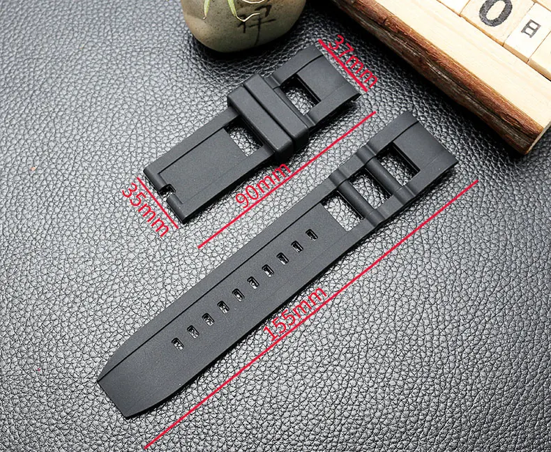 Оптовая продажа черный силиконовый ремешок специально для Invicta мужские часы