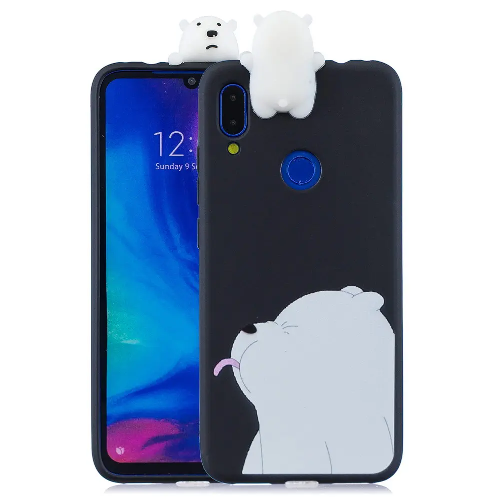 Силиконовый чехол для xiaomi redmi 7 Чехол redmi 7 Мягкий ТПУ 3D чехол Единорог Свинья медведь розовый милый для xiaomi redmi go - Цвет: 01
