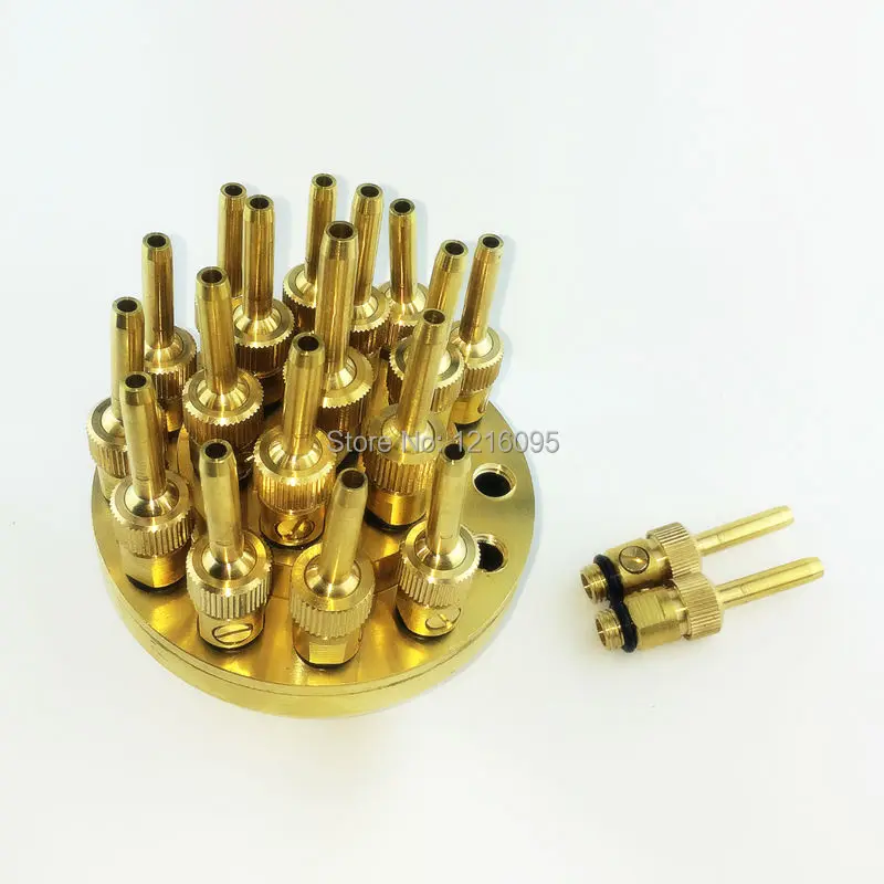 Высококачественные трехслойные форсунки для фонтана 1 дюйм 5 дюйма латунная