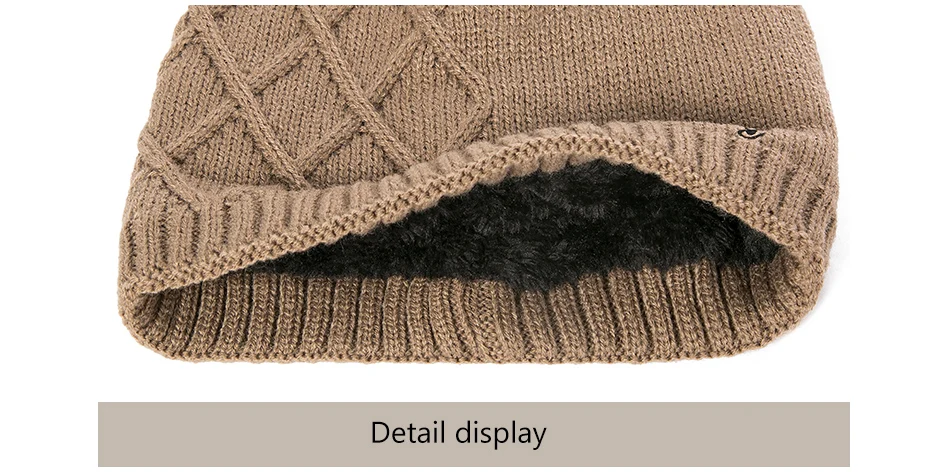 Evrfelan New Design Thick Winter Hat Scarf Men Women Knitting Warm Beanie Hat Ring Scarves Unisex Solid Color Gorros Bonnet