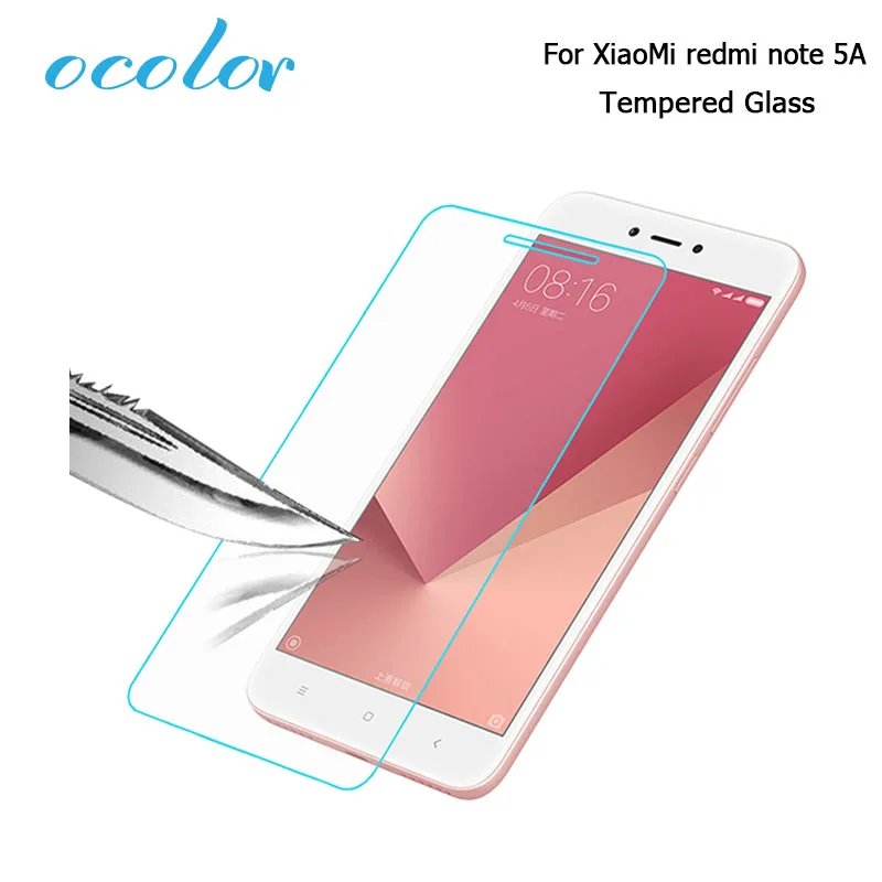 Ocolor для XiaoMi redmi note 5A стальная закаленная стеклянная пленка защитный сменный экран