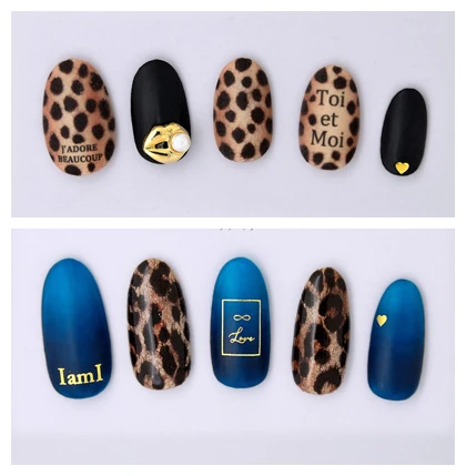 Hanyi series HAXX 40 41 42 newest lyou letter стикеры 3d на ногти nail art decal шаблон diy tool Decoration|Стикеры и