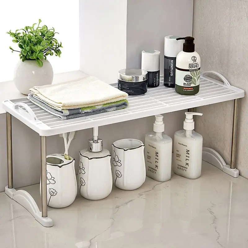 

Практичная Штабелируемая многослойная полка для ванной комнаты kithen стеллаж для хранения мусора отделочная стойка Домашний Органайзер