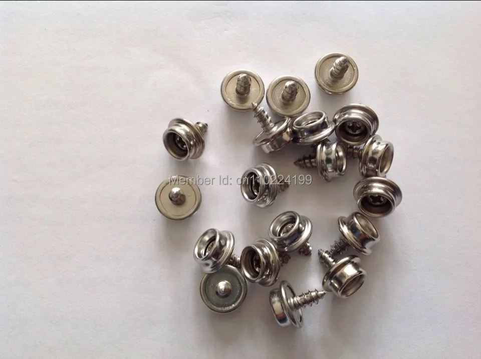 

100 Pieces Of Boat Marine Canvas Cover 3/8" Snap Fasteners Screw Studs