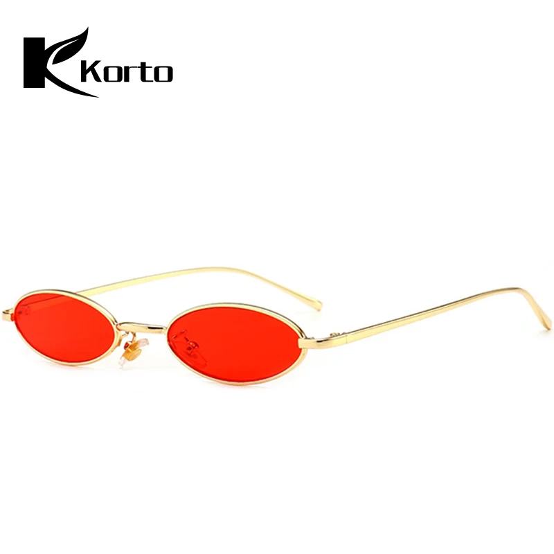 Маленькие очки овальные 90S солнцезащитные для женщин Oculos Feminino узкое лицо женские