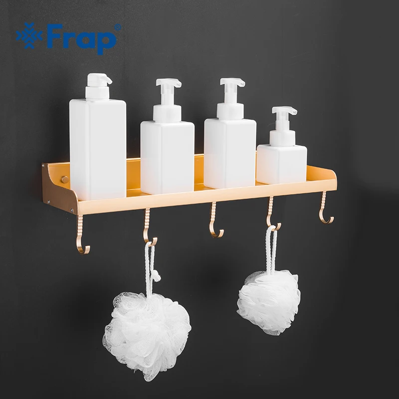 Новое поступление простая полка Frap для ванной комнаты настенная подвесная