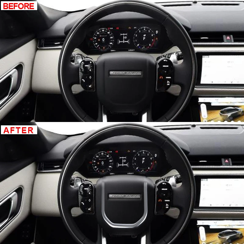 U-образная накладка на руль для Land Rover Velar 2017 2018 автомобильные аксессуары из