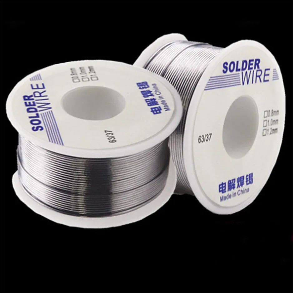 

HOT 200g 0.8/1.0mm 63/37 FLUX 2.0% 45FT Tin Lead Tin Wire Melt Rosin Core Solder Soldering Wire Roll No-clean