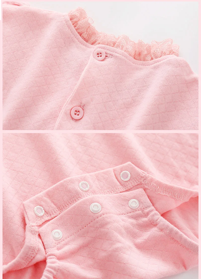 Хлопковое боди для маленьких девочек с Bernat новая осенняя одежда длинными