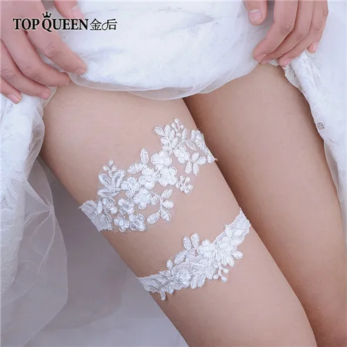 one set TOPQUEEN TH0506 женское сексуальное нижнее белье, Чулки с подвязками, кружевные подвязки, пояс для ног, кольцо, жгут, женский пояс, Свадебные Подвязки для девушек - Цвет: one set