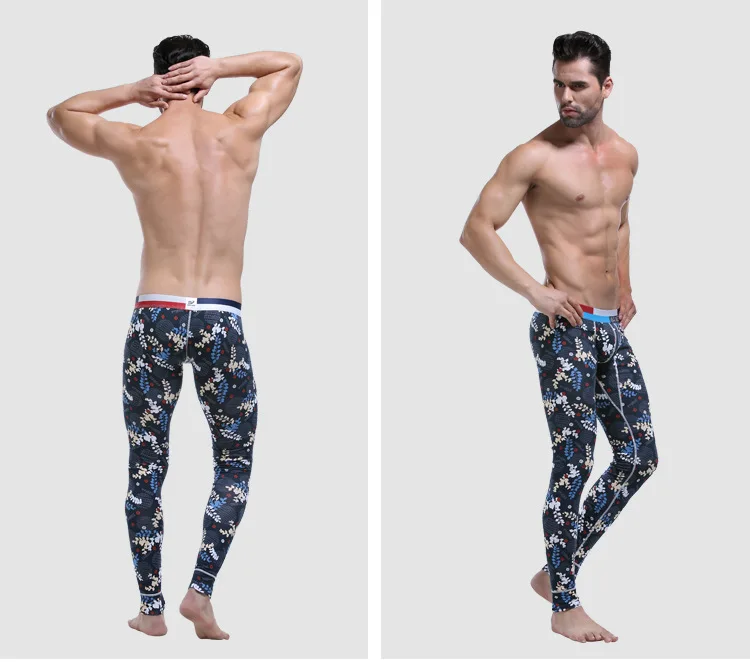 Зимние длинные штаны Джон колготки хлопок мужское термобелье бренд WANGJIANG