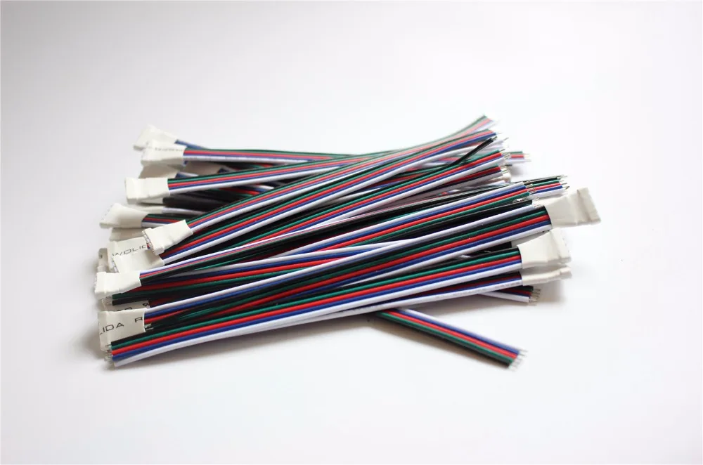 Светодиодная лента 10 100 шт./лот 5 контактов разъем типа Мама RGBW кабель P 22AWG цветов 12