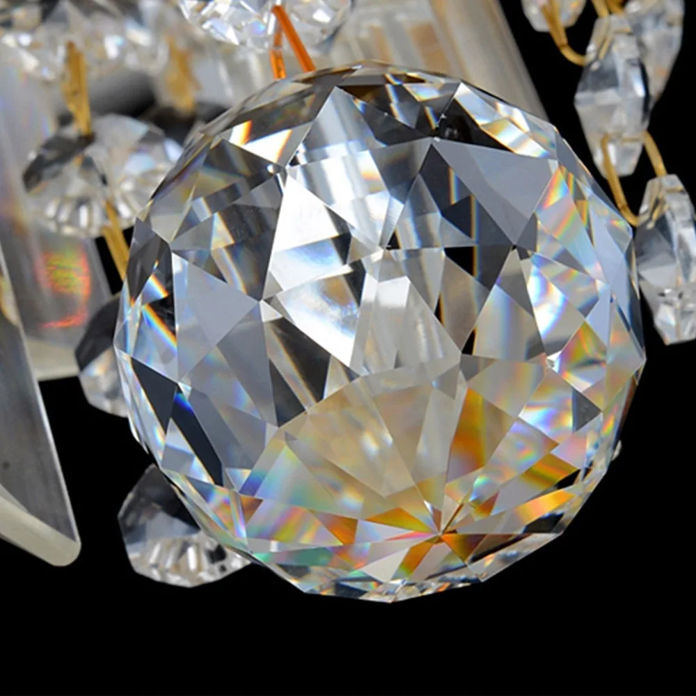 Роскошная королевская золотая хрустальная люстра K9 подвесная лампа светильник