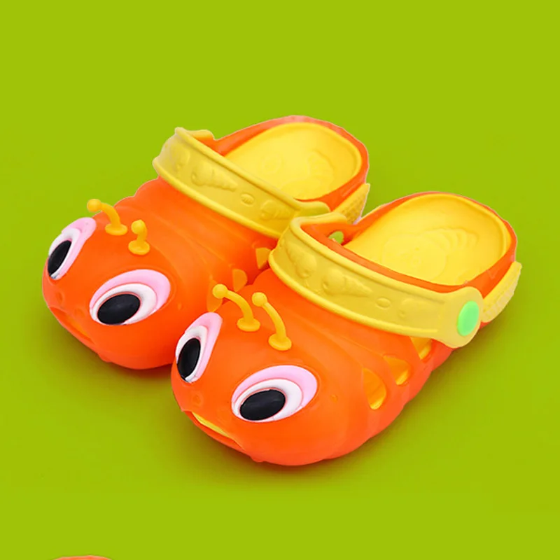 Забавные сандалии с героями мультфильмов для маленьких мальчиков и девочек