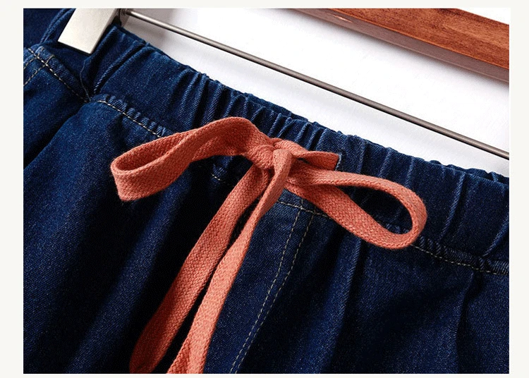 Женские джинсы большого размера Hitz тонкие повседневные джинсовые брюки прямые