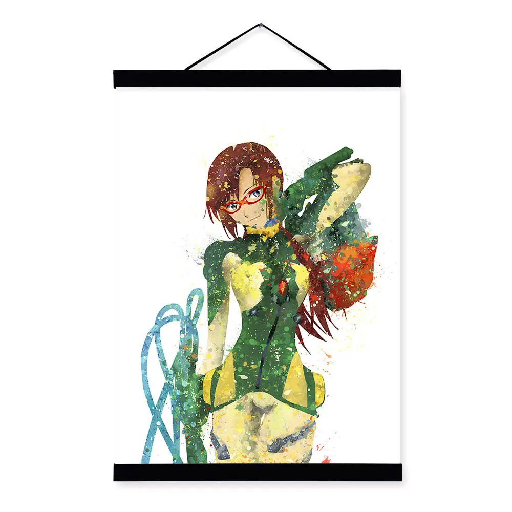 Evangelion Современный арт-Принт по фильму постер японского аниме девушка Настенная