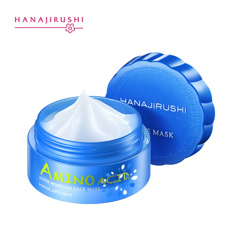 Аминокислотная маска HANAJIRUSHI для лица, увлажняющая маска для лица, увлажняющая маска для лица, маска для сна, 80 г