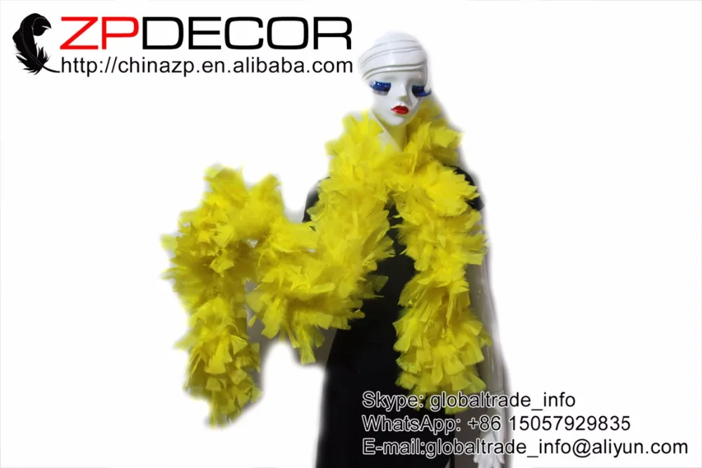 ZPDECOR 2 ярдов/партия Красивая ручная работа окрашенная в желтый цвет 150 г индейка