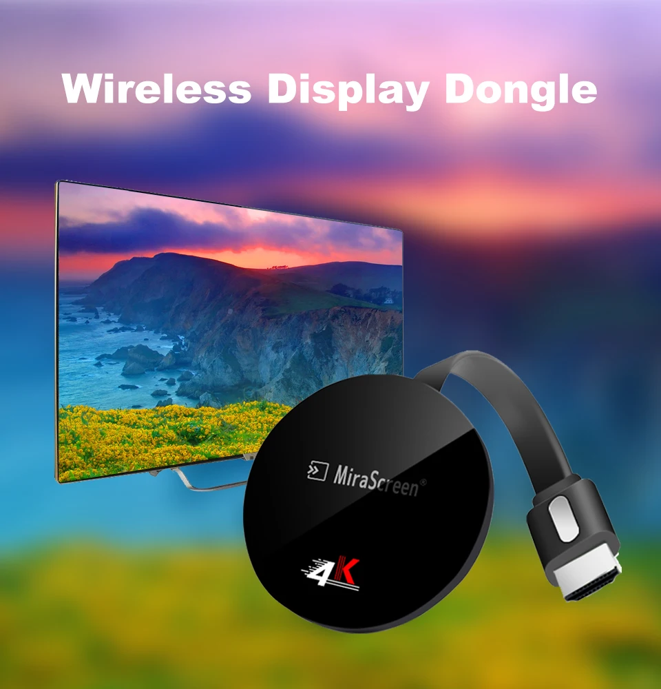 MiraScreen G7 Plus беспроводной дисплей H.265 2,4G 4K UHD для Android беспроводной Wi-Fi дисплей ТВ ключ приемник HD tv Stick Airplay