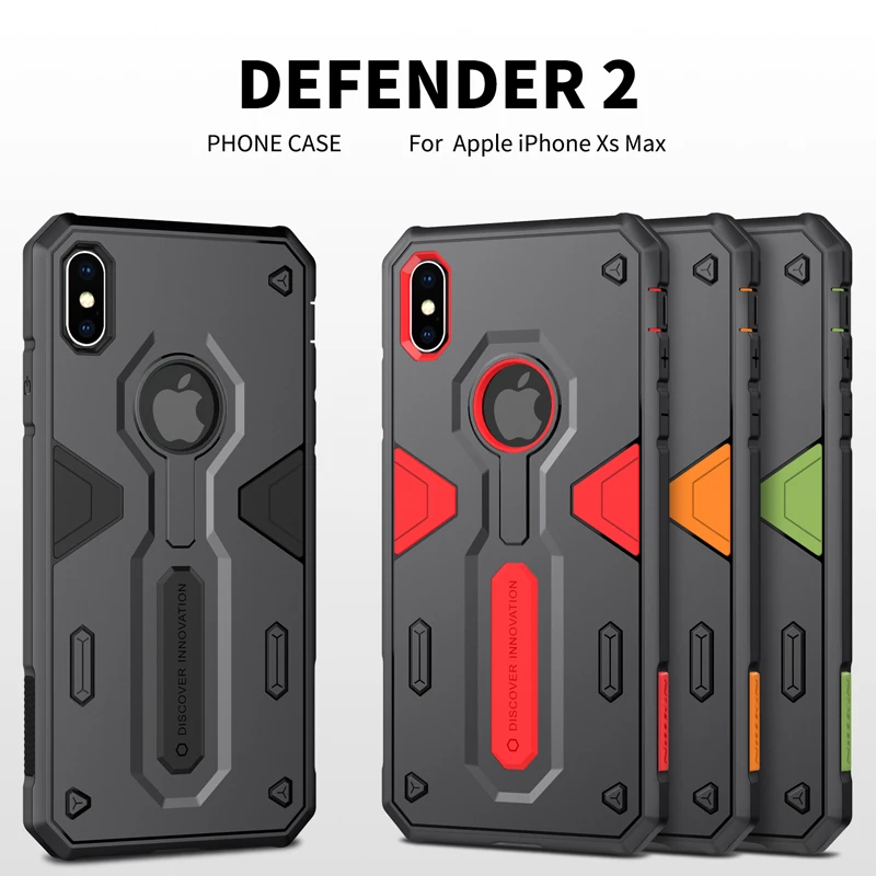 Противоударный армированный чехол для Iphone XR X XS Max NILLKIN Defender 2 прочная задняя