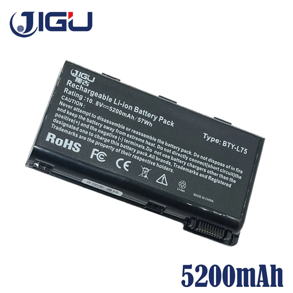 JIGU ноутбука Батарея 91NMS17LD4SU1 957-173XXP-101 BTY-L74 BTY-L75 MS-1682 для MSI A5000 A6000 A6200 CR600 CR610 CR620 CR700 CX600