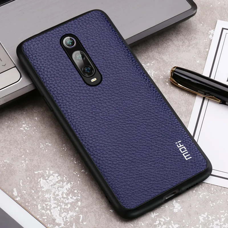 Чехол-накладка для Xiaomi Redmi K20 Pro из искусственной кожи коричневый красный черный |