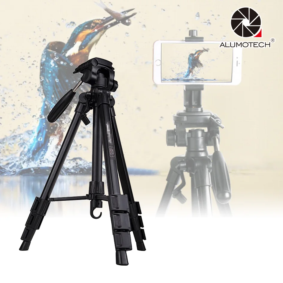Профессиональный переносной складной штатив Монопод ALUMOTECH для SLR камеры Canon Nikon DSLR
