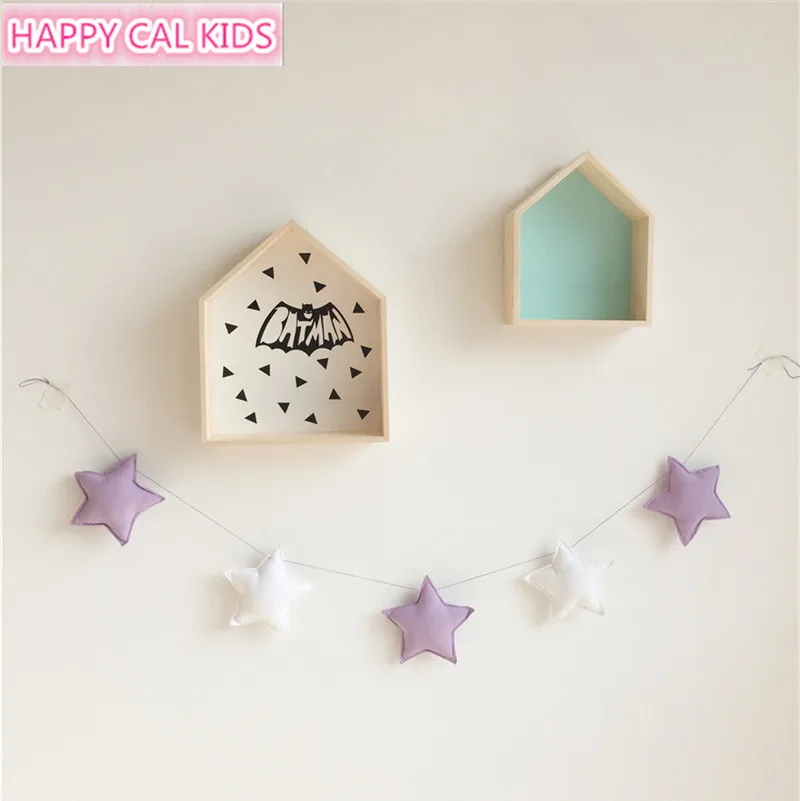 5 шт. звезды, настенные украшения DIY детские Настенный декор для детской комнаты легко украшения стены