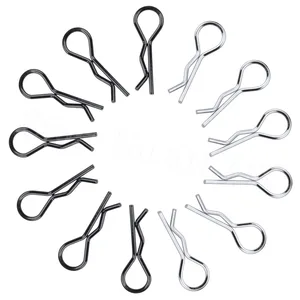 Зажимы для кузова, универсальные, в масштабе 110, серебристо-черные, 100 шт.