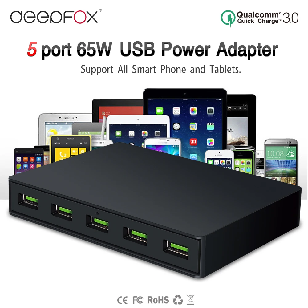 Зарядное устройство USB для быстрой зарядки 5 портов 3 0 65 Вт|adapter for laptop|laptop adaptercharger