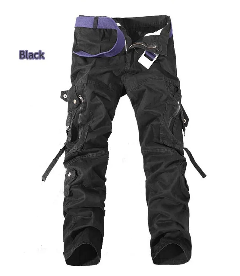 Брюки-карго мужские свободного покроя тактические брюки в полную длину стиль