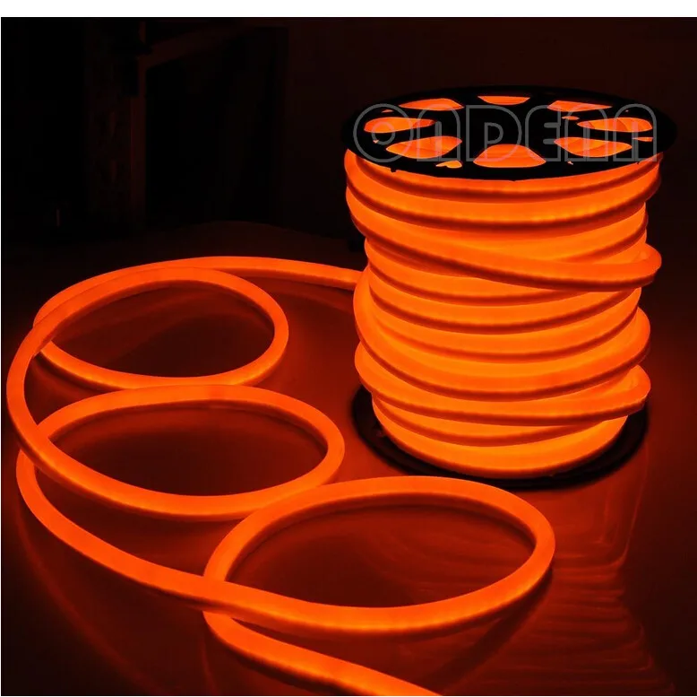 20 м/рулон гибкий светодиодный неоновый светильник 2 проводами с 120LED/m AC110V 220V