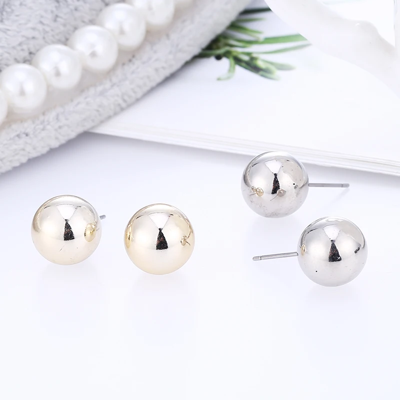 Модные ювелирные изделия 12 комплектов Большой Простой Круглый и маленький сплав