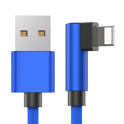 Blue for iPhone GUSGU 90 градусов USB кабель для iPhone X 8 7 6 зарядное устройство провода шнур 3 в 1 Micro USB кабель type-c usb type C кабель адаптер - Цвет: Blue for iPhone
