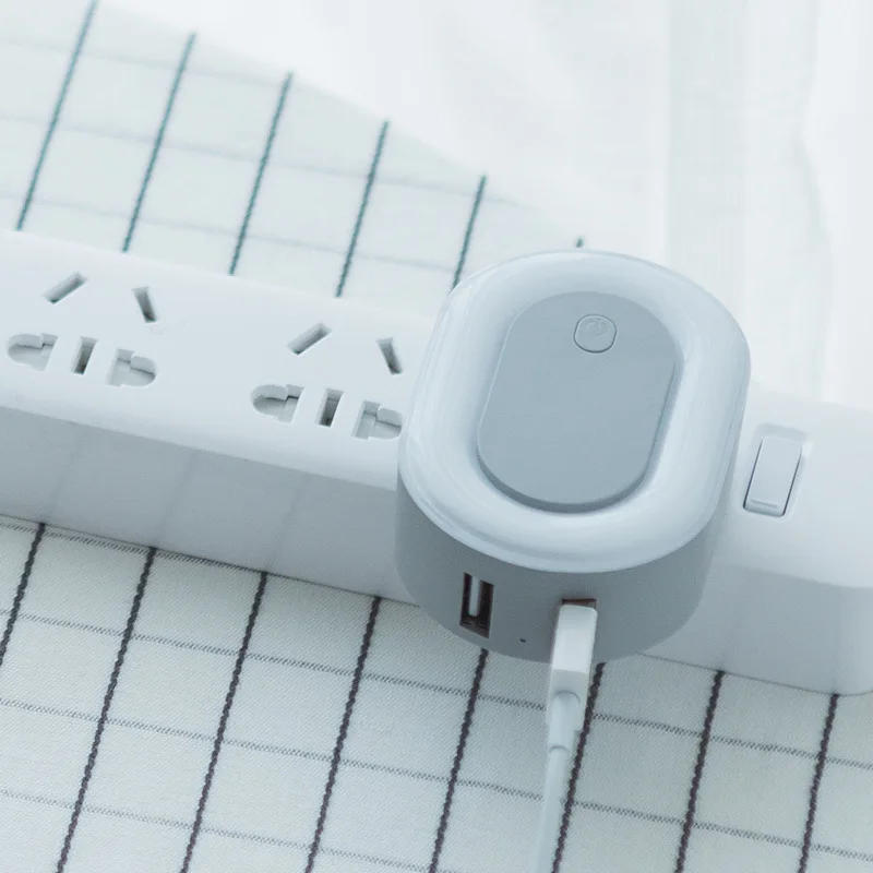 2-port charger dual-port USB phone digital accessories with LED night light multi-function | Электроника