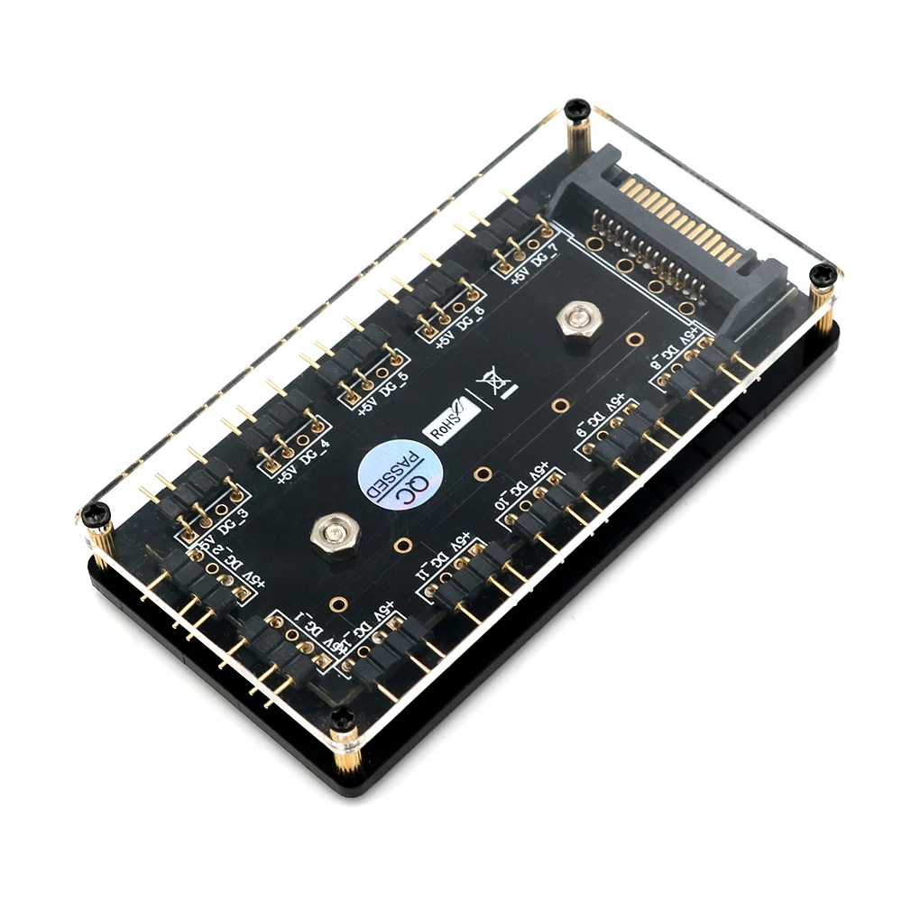 12 способ 5 в RGB LED сплиттер концентратор с корпусом PMMA и магнитным противостоянием