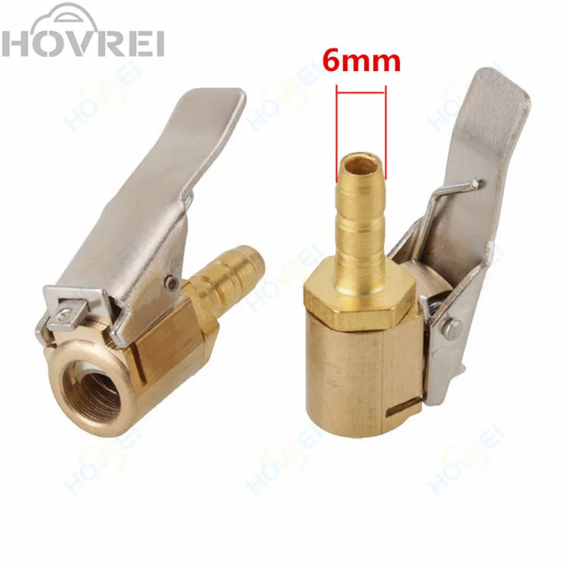 6MM 1 шт., 6 мм, 8 мм, автомобильный воздушный насос, зажим, автомобильный Грузовик, шиномонтажный клапан, автомобильные аксессуары, 6 мм, 8 мм, зажим - Цвет: 6MM