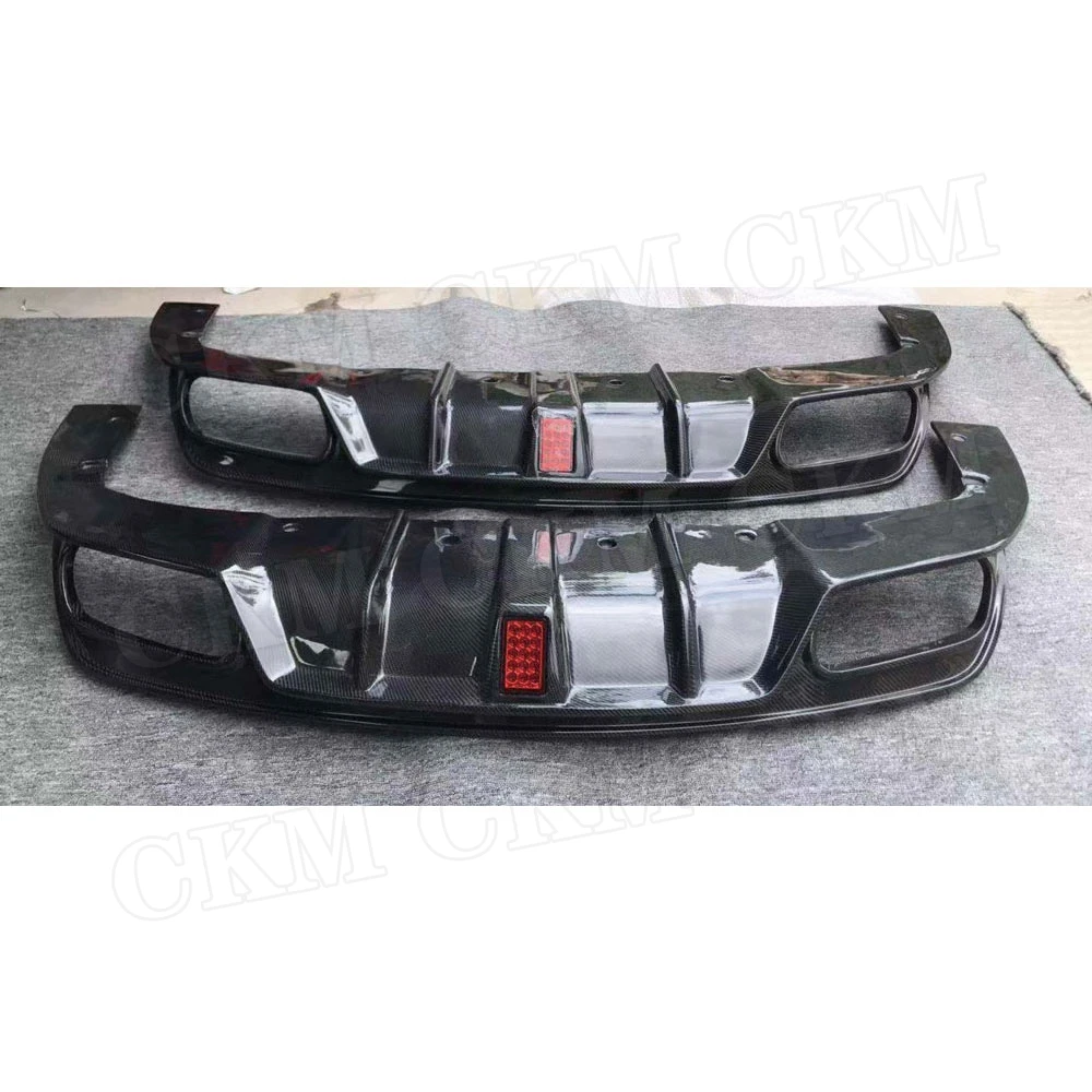 Для CLA класс карбоновый бампер расширение для Benz W117 CLA180 CLA200 CLA250 CLA260 CLA45 2013- с светодиодный светильник задний губ